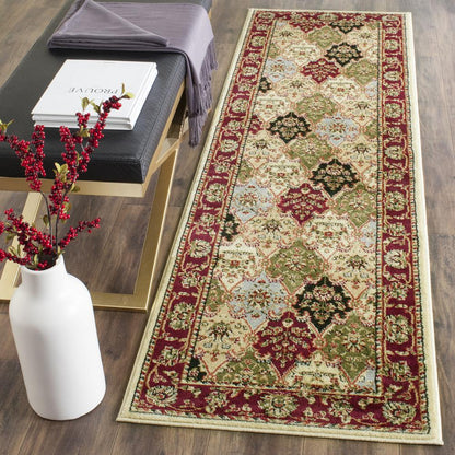 LYNDHURST, MULTI / RED, 2'-3" X 12', Area Rug, LNH320A-212