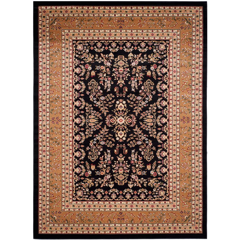 LYNDHURST, BLACK / TAN, 9' X 12', Area Rug