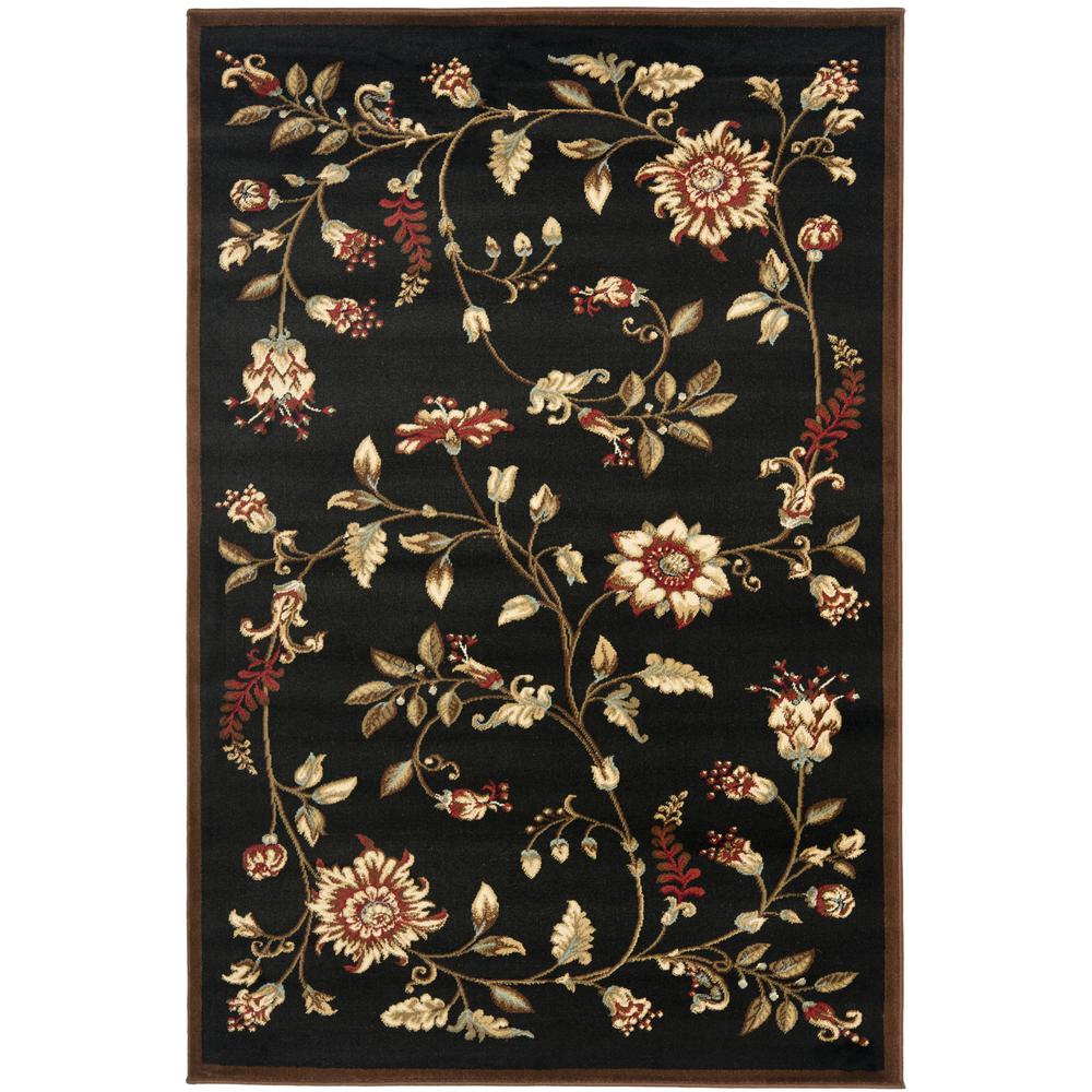 LYNDHURST, BLACK / MULTI, 3'-3" X 5'-3", Area Rug, LNH552-9091-3