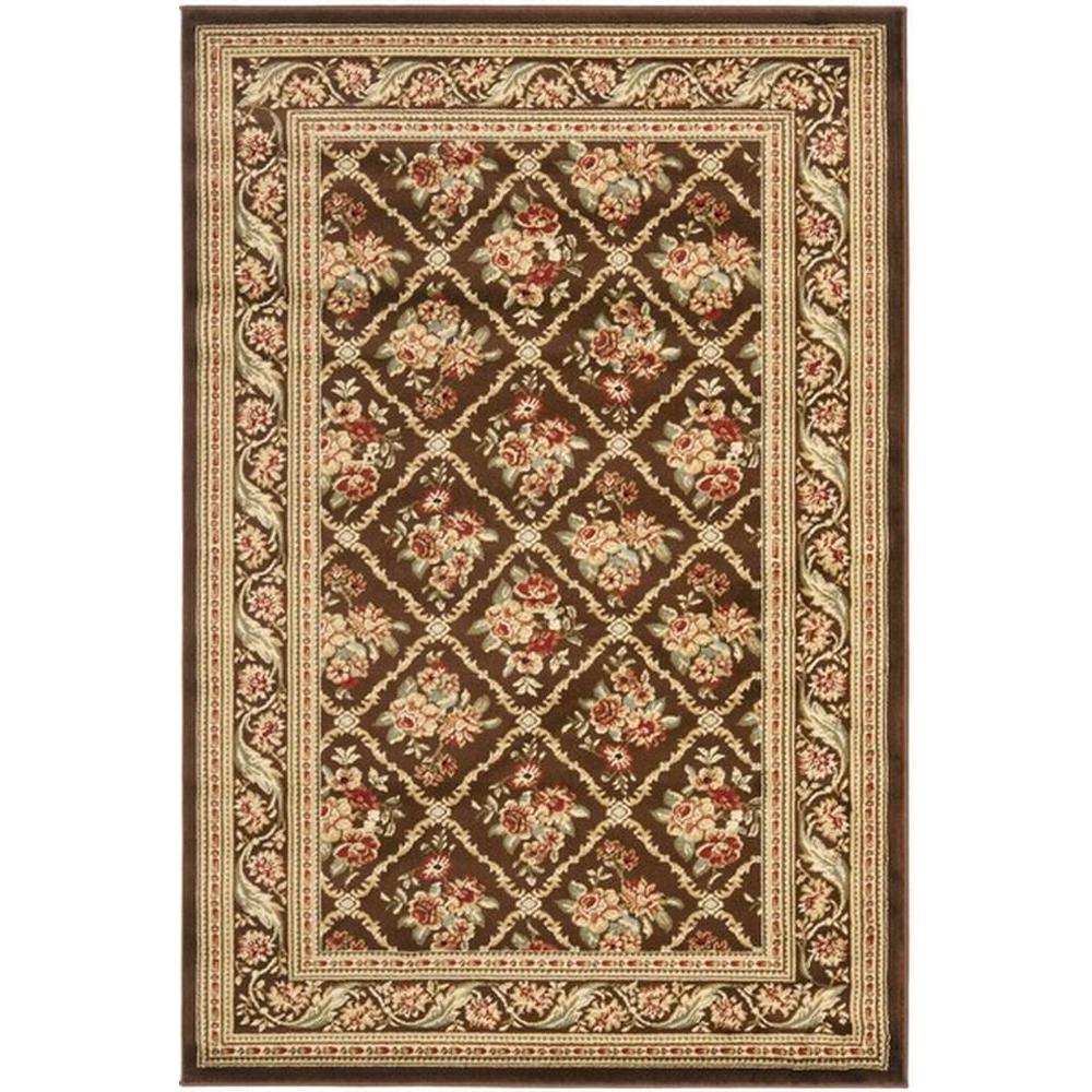 LYNDHURST, BROWN / BROWN, 4' X 6', Area Rug, LNH556-2525-4