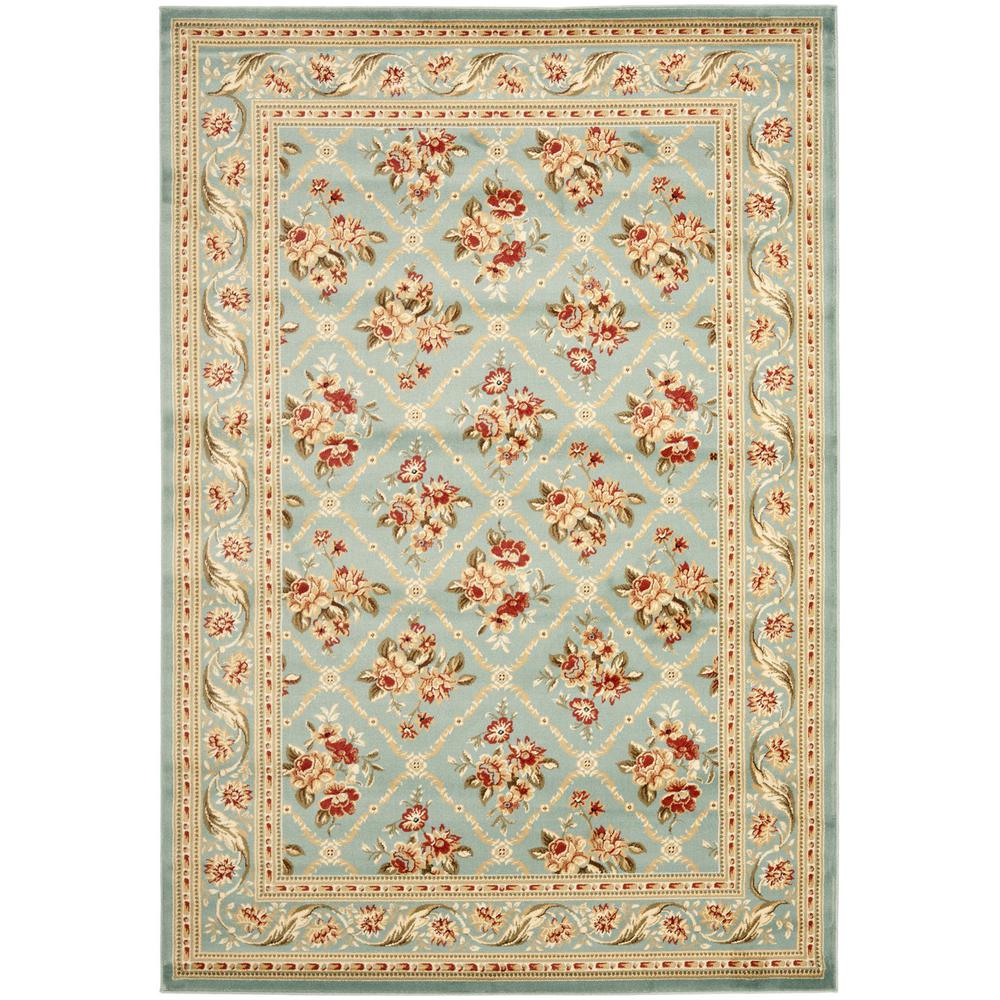 LYNDHURST, BLUE / BLUE, 4' X 6', Area Rug, LNH556-6565-4