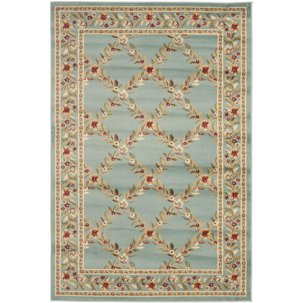LYNDHURST, BLUE / BLUE, 4' X 6', Area Rug, LNH557-6565-4