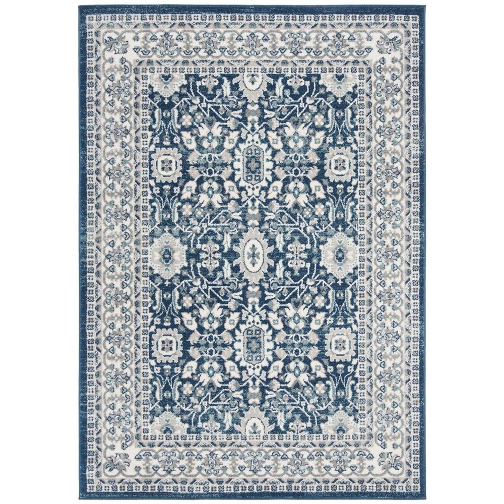 MADISON 500, CREAM / NAVY, 3' X 5', Area Rug, MAD502N-3