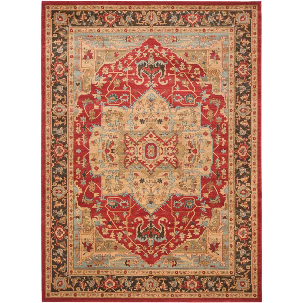 MAHAL, NATURAL / NAVY, 12' X 18', Area Rug