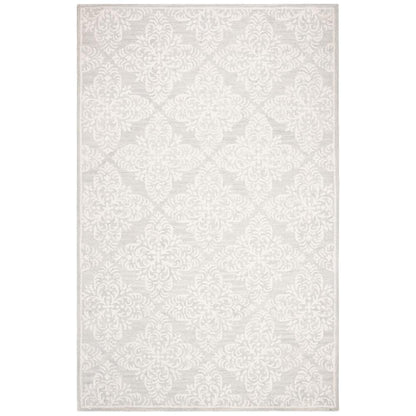 MICRO-LOOP, SILVER / IVORY, 5' X 8', Area Rug