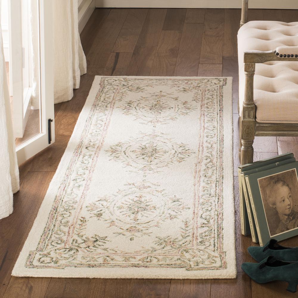 MICRO-LOOP, IVORY / FUCHSIA, 2'-3" X 7', Area Rug