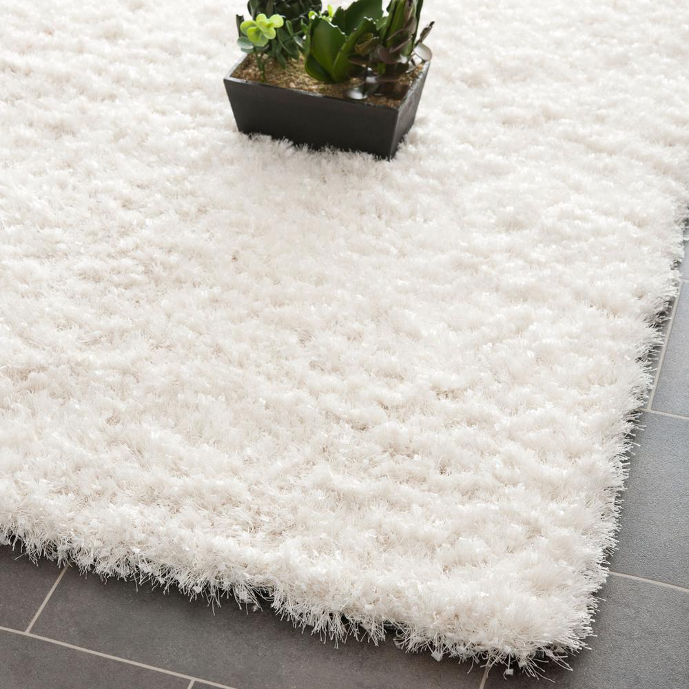 SG-MLS-Malibu Shag, WHITE, 3'-6" X 5'-6", Area Rug