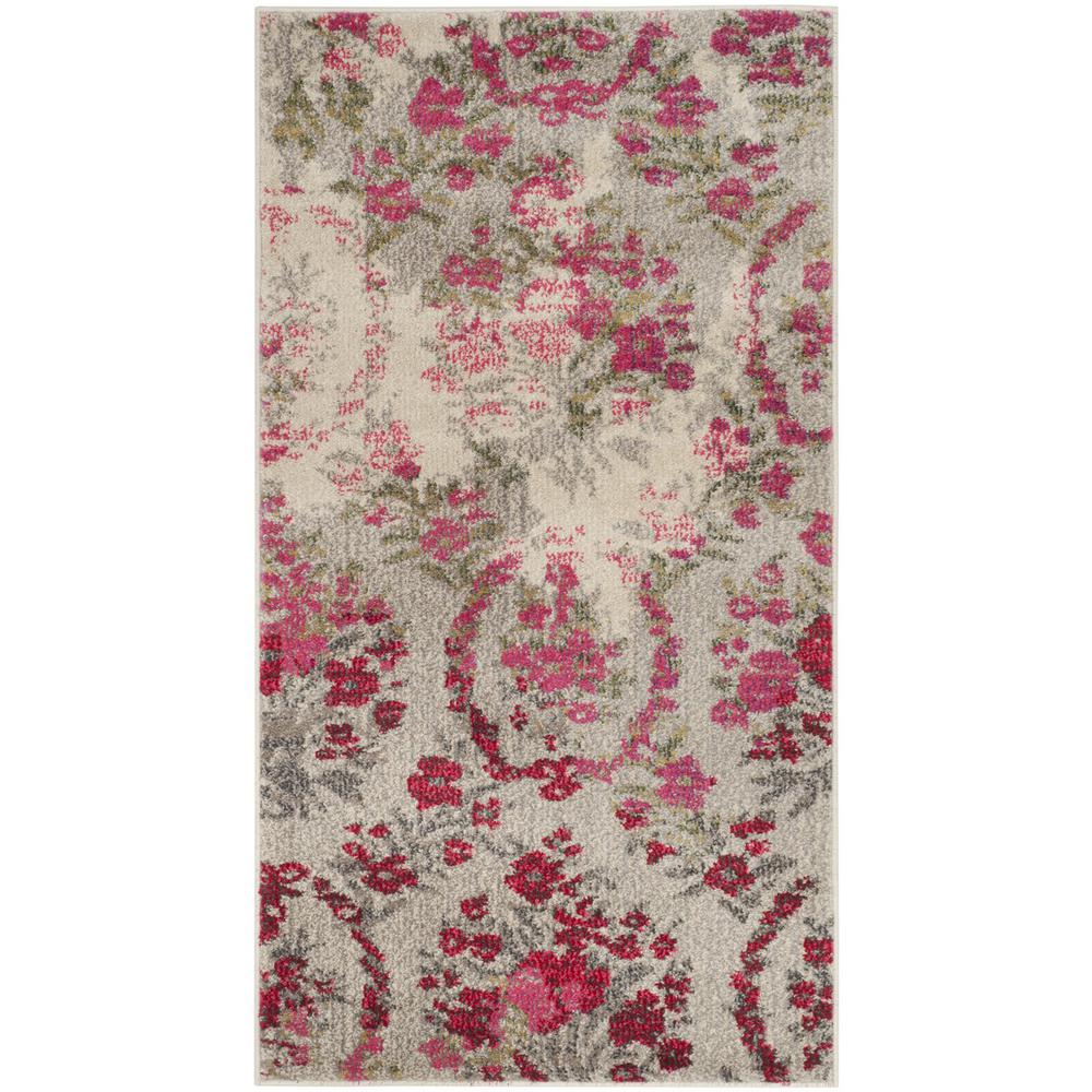 MONACO, IVORY / PINK, 3' X 5', Area Rug, MNC205R-3