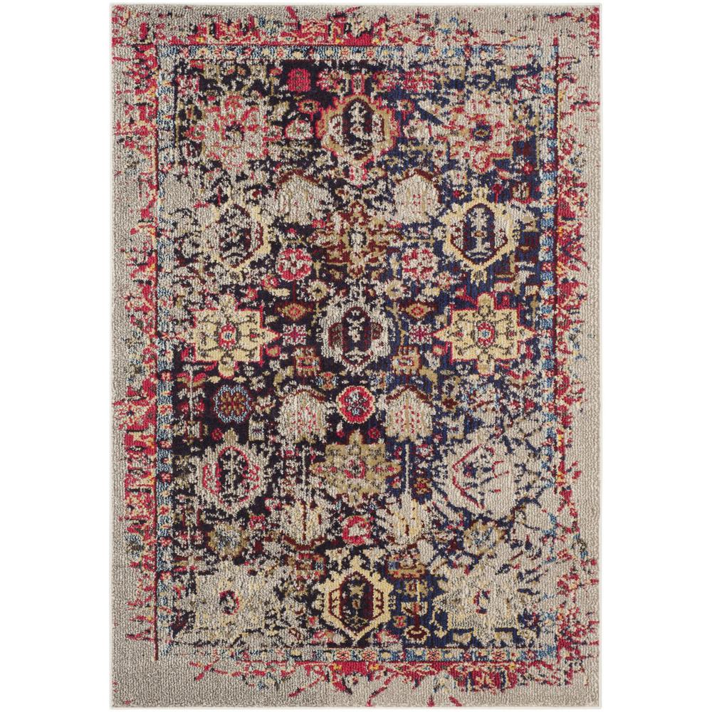 MONACO, GREY / MULTI, 4' X 5'-7", Area Rug, MNC206G-4