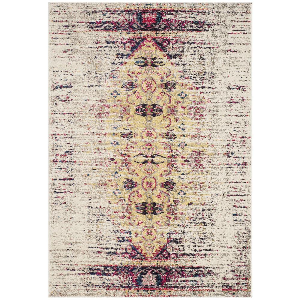 MONACO, IVORY / PINK, 4' X 5'-7", Area Rug, MNC209R-4