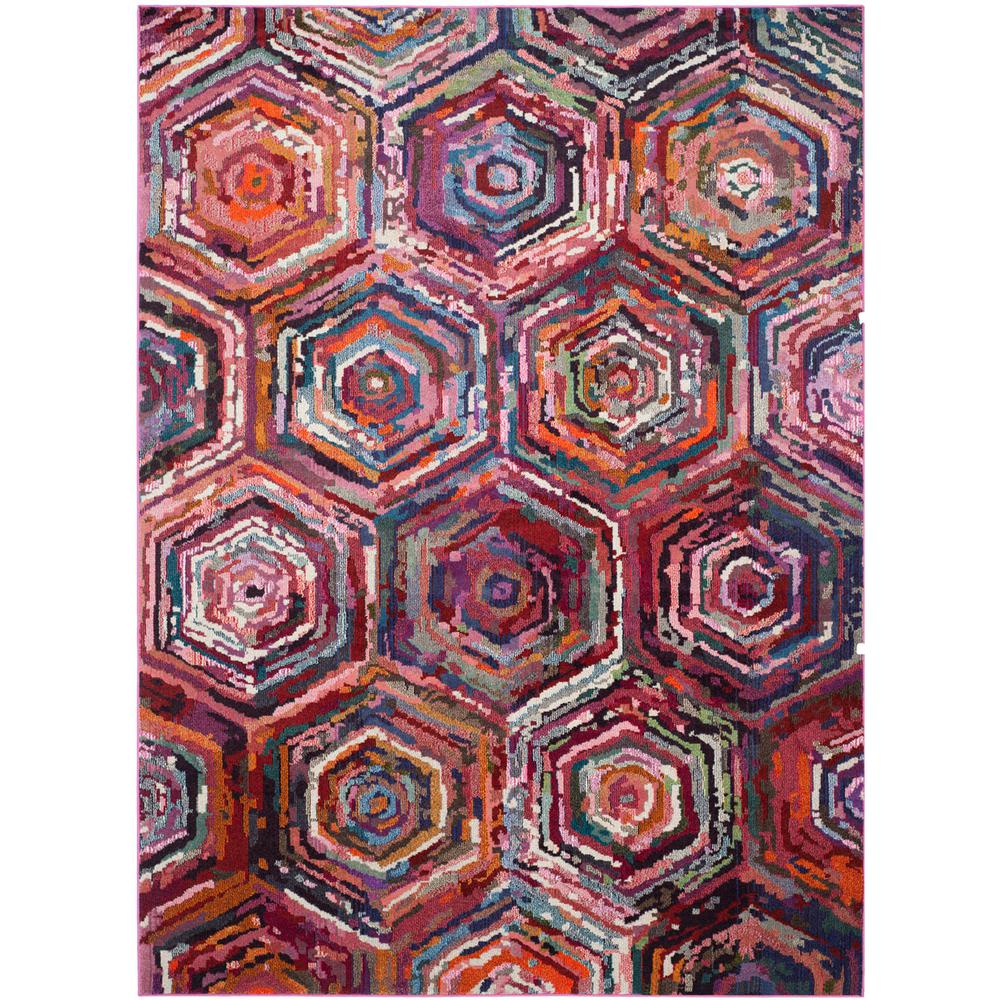 MONACO, PINK / MULTI, 9' X 12', Area Rug, MNC224D-9