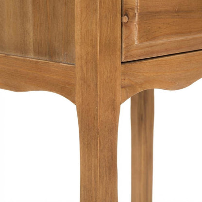 Modern End Table with Storage Drawers in Classic Finish