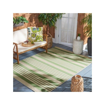 COURTYARD, GREEN / BEIGE, 5'-3" X 7'-7", Area Rug, CY6062-244-5