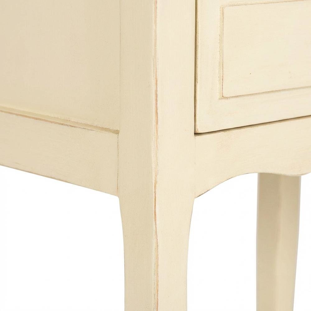 Wooden End Table with Storage Drawers for Living Room or Bedroom