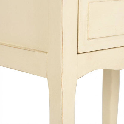 Wooden End Table with Storage Drawers for Living Room or Bedroom