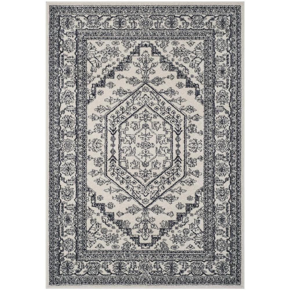Adirondack, IVORY / NAVY, 6' X 9', Area Rug