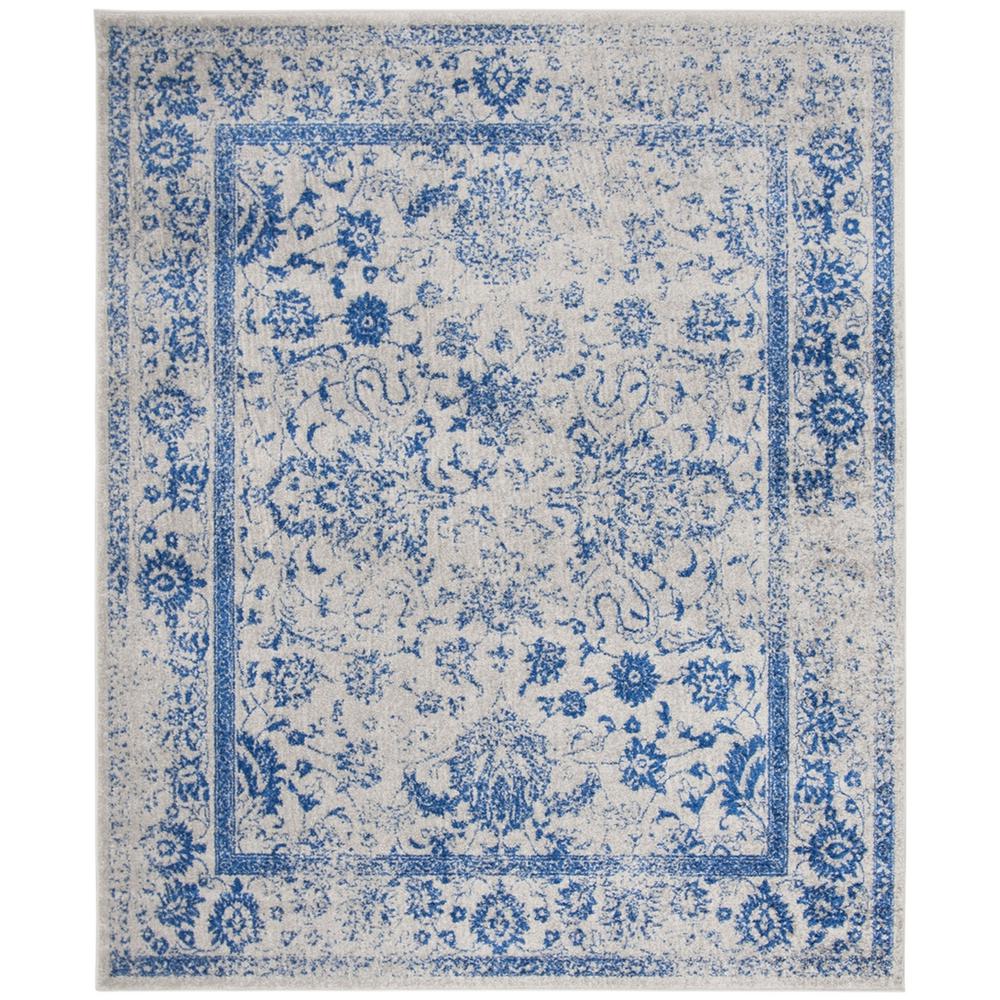 Adirondack, GREY / BLUE, 8' X 10', Area Rug