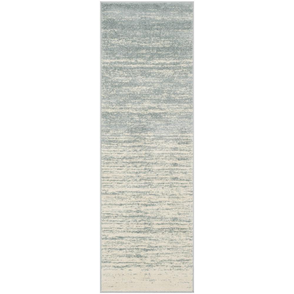 Adirondack, SLATE / CREAM, 2'-6" X 6', Area Rug