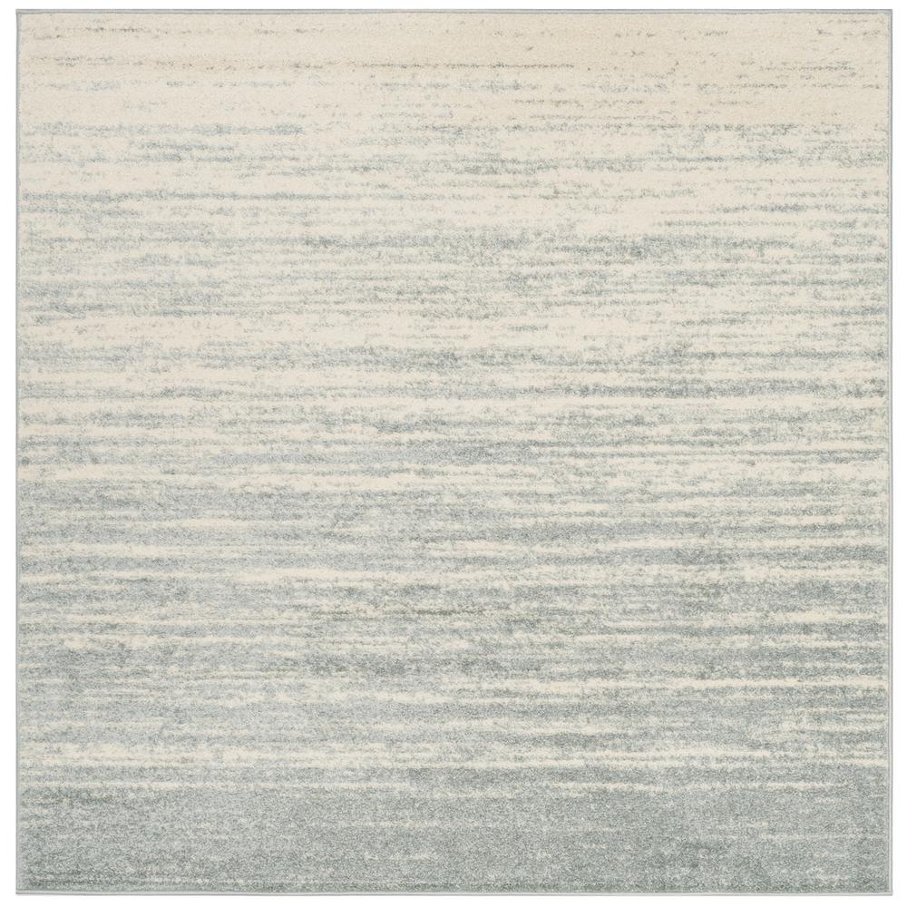 Adirondack, SLATE / CREAM, 8' X 8' Square, Area Rug
