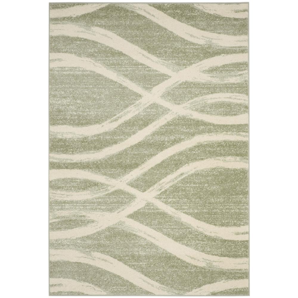 Adirondack, SAGE / CREAM, 6' X 9', Area Rug