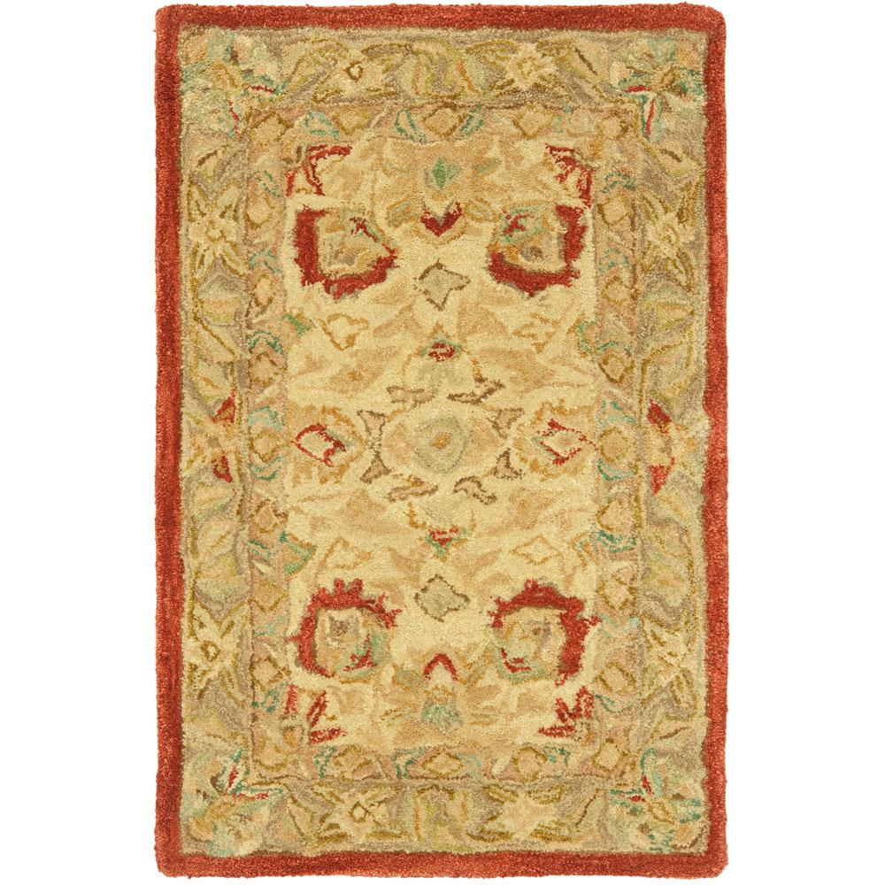 ANATOLIA, BEIGE / RUST, 2'-3" X 12', Area Rug