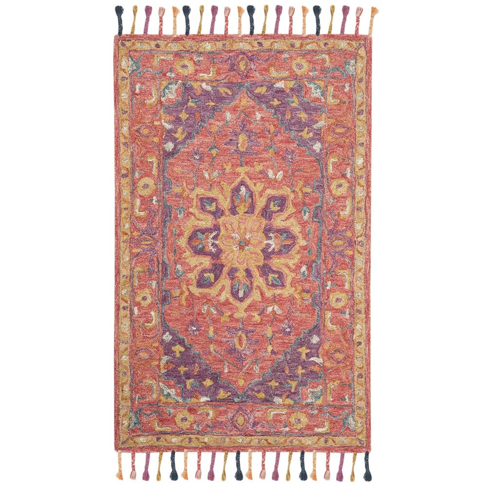 ASPEN, PINK / VIOLET, 6' X 9', Area Rug