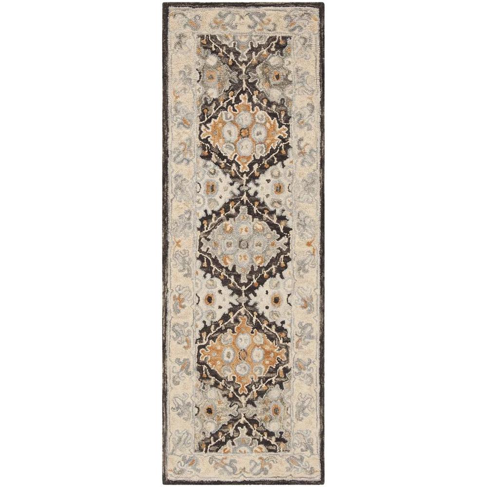 ASPEN, BEIGE / BROWN, 2'-3" X 9', Area Rug