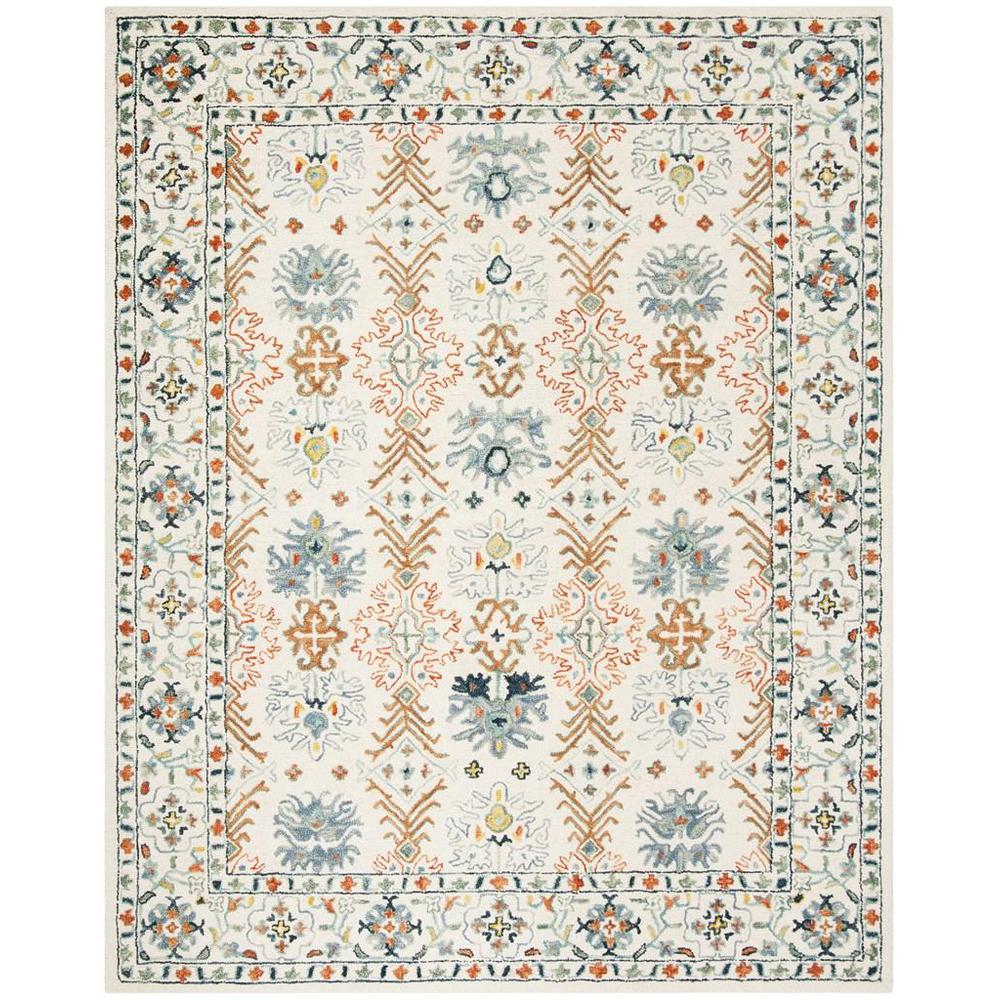 ASPEN, IVORY / BLUE, 9' X 12', Area Rug, APN310A-9