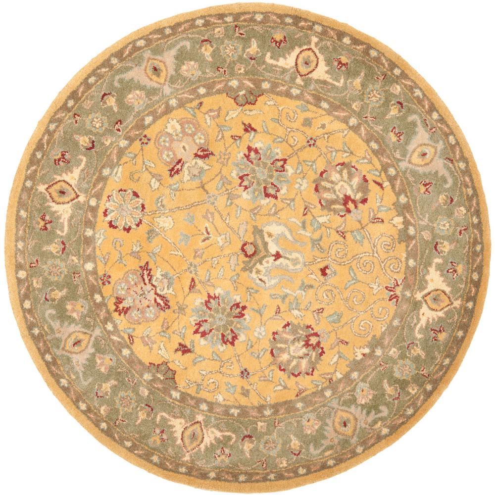 ANTIQUITY, GOLD, 8' X 8' Round, Area Rug, AT21C-8R