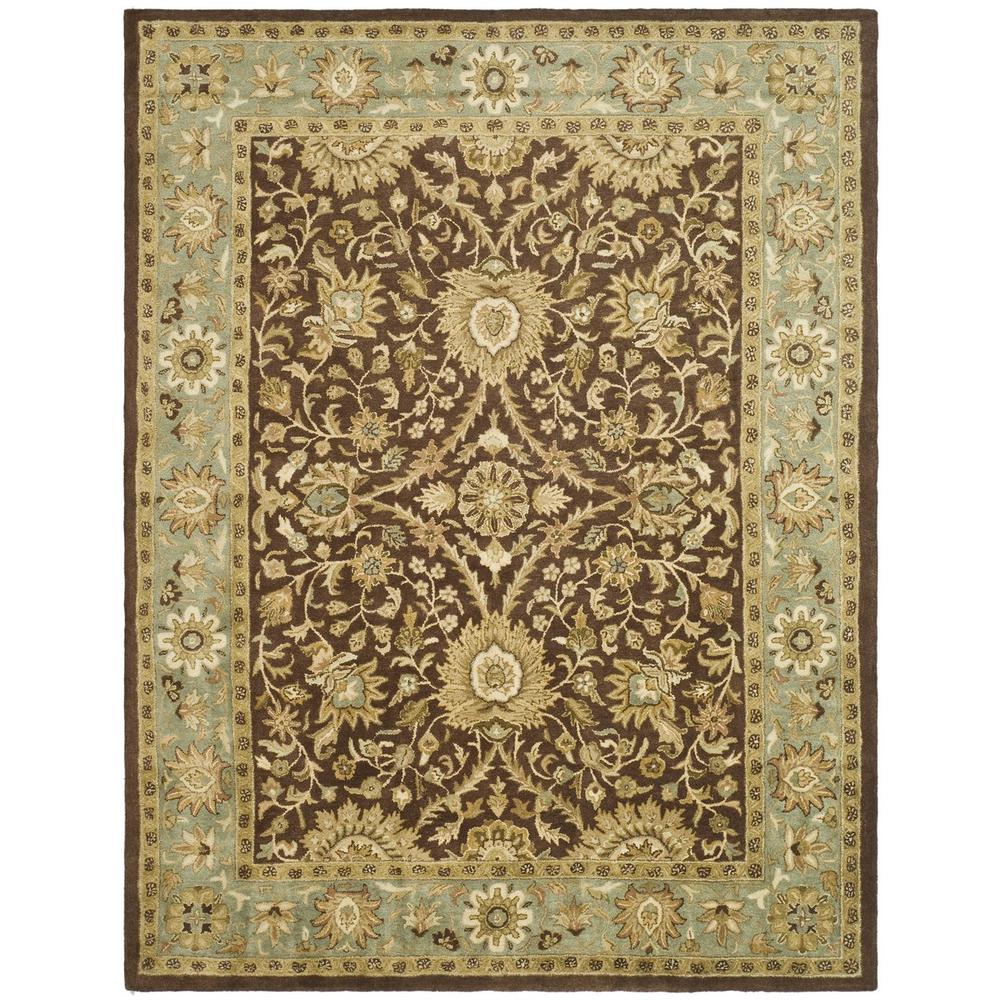 ANTIQUITY, CHOCOLATE / BLUE, 8'-3" X 11', Area Rug