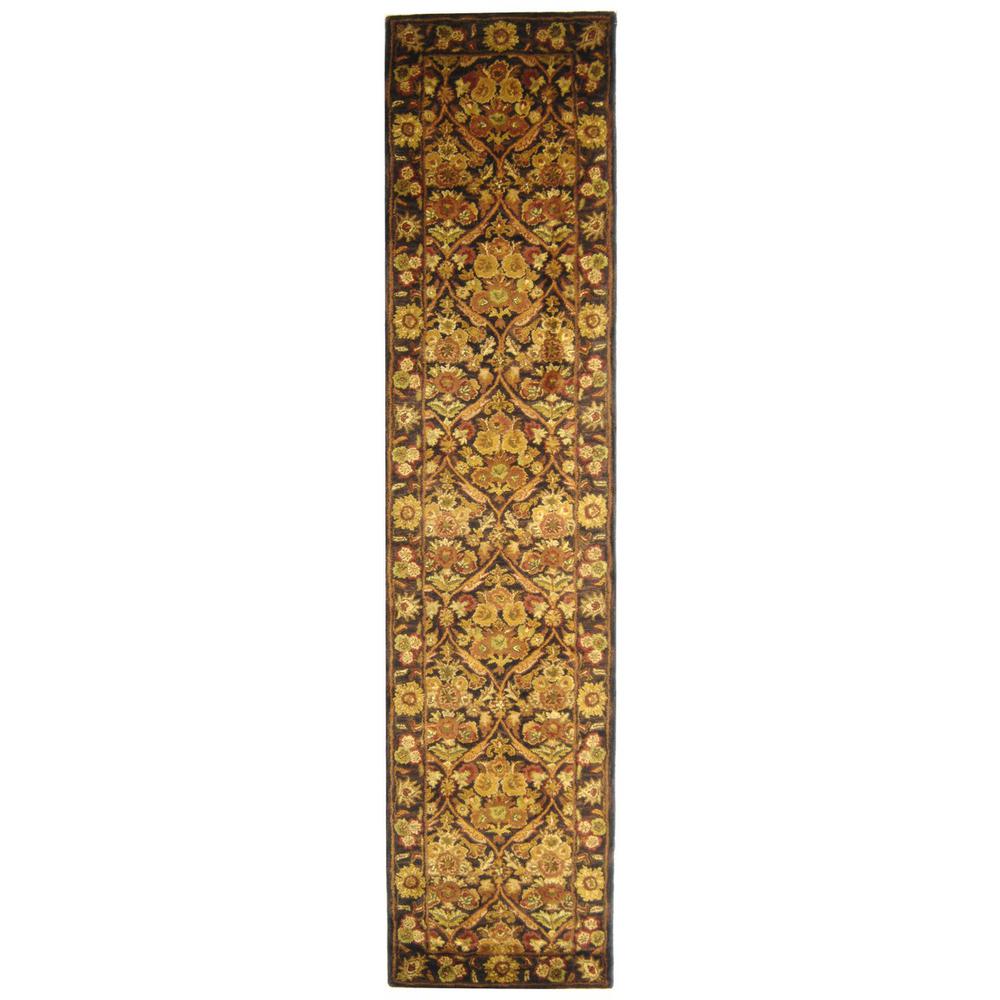 ANTIQUITY, DARK PLUM / GOLD, 2'-3" X 4', Area Rug