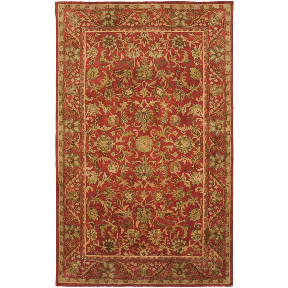 ANTIQUITY, RED / RED, 6' X 9', Area Rug