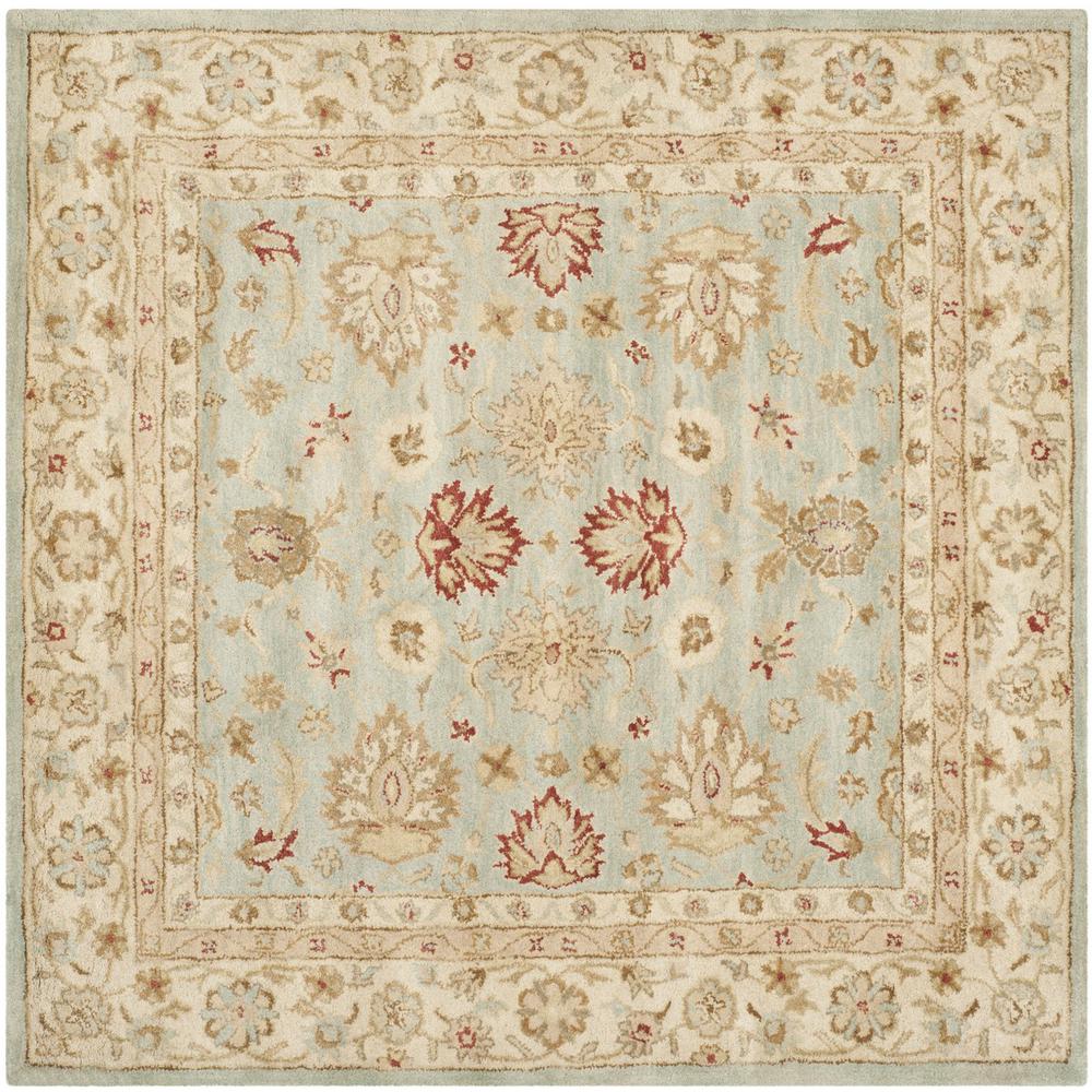 ANTIQUITY, GREY BLUE / BEIGE, 6' X 6' Square, Area Rug
