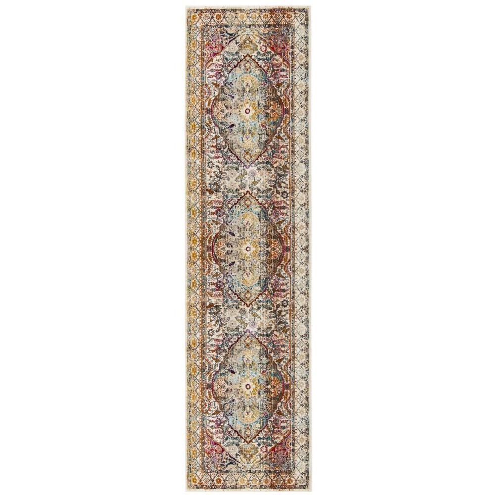 BALDWIN, IVORY / TEAL, 2'-2" X 6', Area Rug, BDN189B-26
