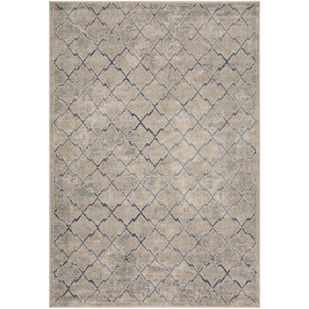 BRENTWOOD, LIGHT GREY / BLUE, 5'-3" X 7'-6", Area Rug, BNT809G-5