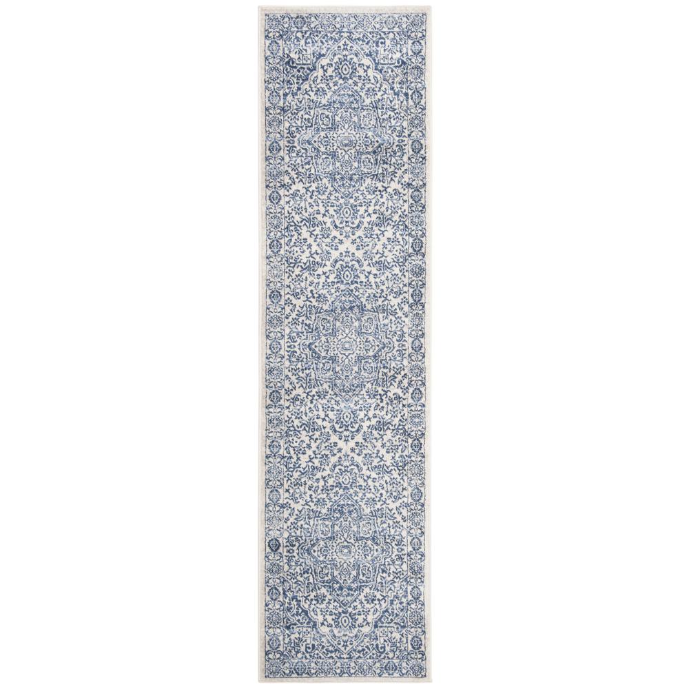 BRENTWOOD, NAVY / LIGHT GREY, 2' X 8', Area Rug, BNT832M-28