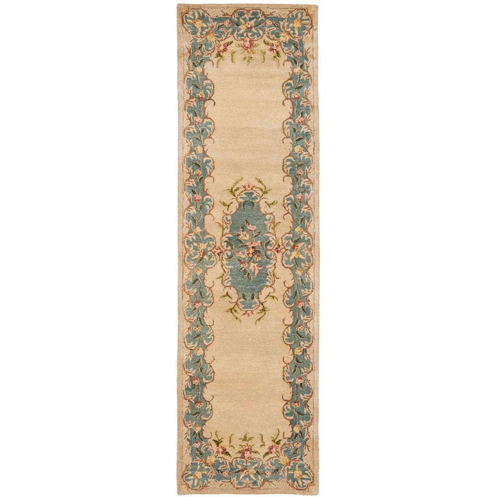 BERGAMA, IVORY / LIGHT BLUE, 2'-3" X 8', Area Rug