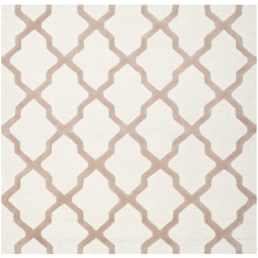 CAMBRIDGE, IVORY / BEIGE, 6' X 6' Square, Area Rug, CAM121P-6SQ