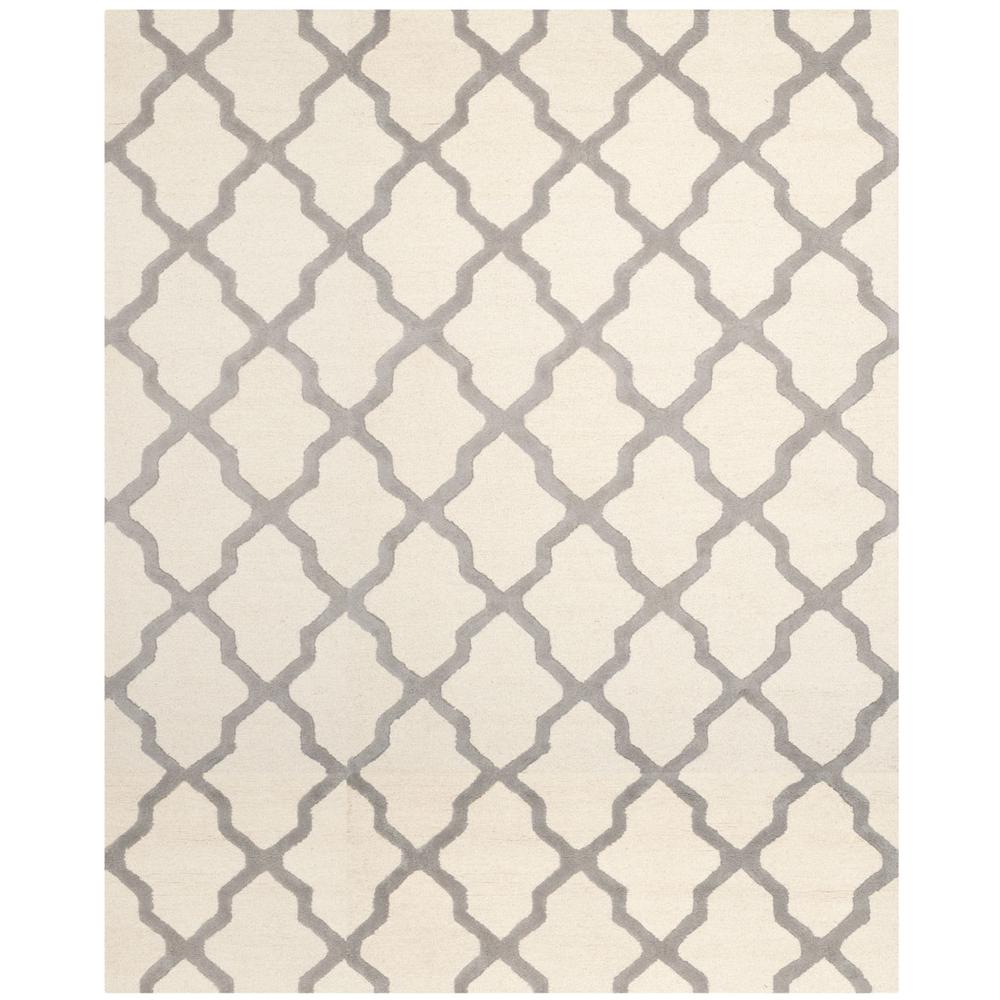 CAMBRIDGE, IVORY / SILVER, 12' X 18', Area Rug