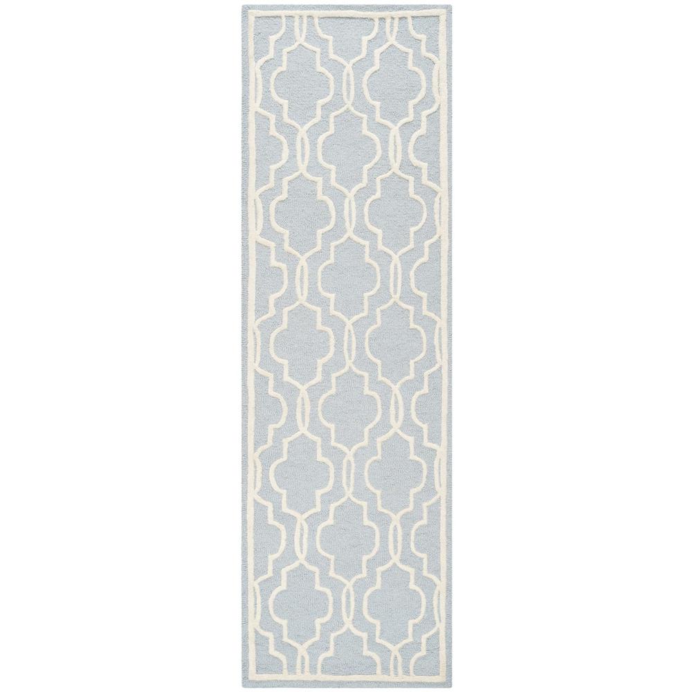 CAMBRIDGE, LIGHT BLUE / IVORY, 2'-6" X 8', Area Rug, CAM131A-28