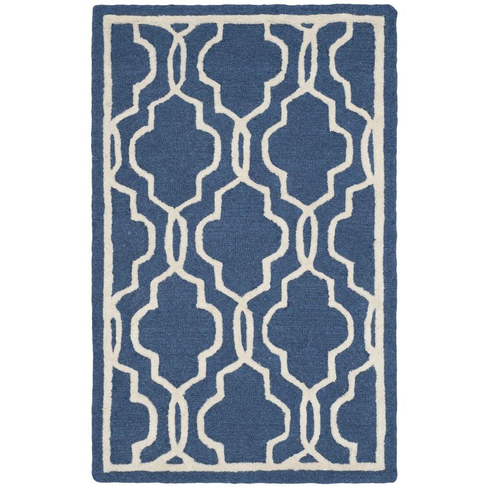 CAMBRIDGE, NAVY / IVORY, 2'-6" X 6', Area Rug, CAM131G-26