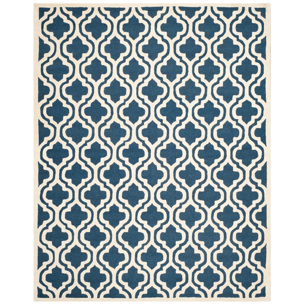 CAMBRIDGE, NAVY / IVORY, 11'-6" X 16', Area Rug, CAM132G-1216