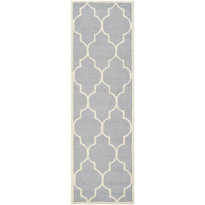 CAMBRIDGE, SILVER / IVORY, 2'-6" X 10', Area Rug, CAM134D-210
