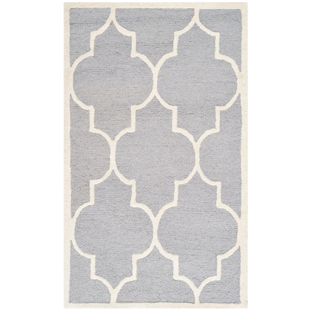 CAMBRIDGE, SILVER / IVORY, 4' X 6', Area Rug, CAM134D-4