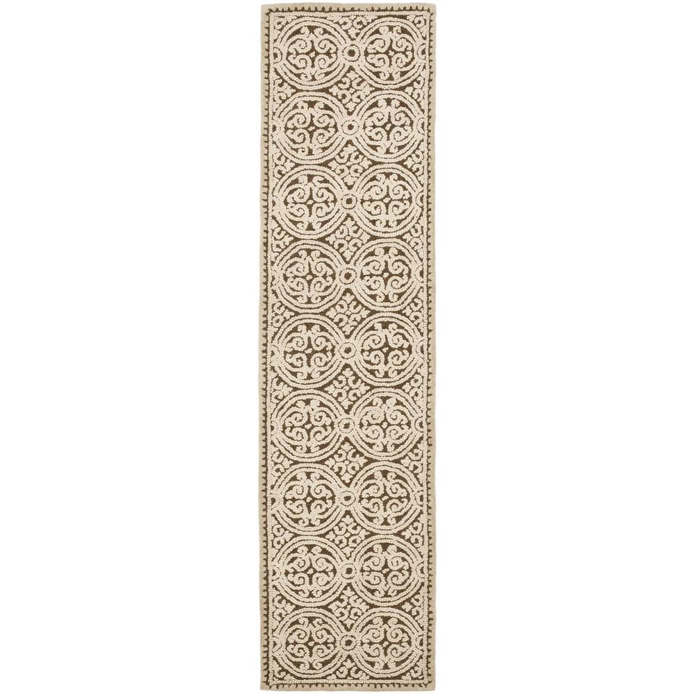 CAMBRIDGE, TAN / MULTI, 2'-6" X 12', Area Rug