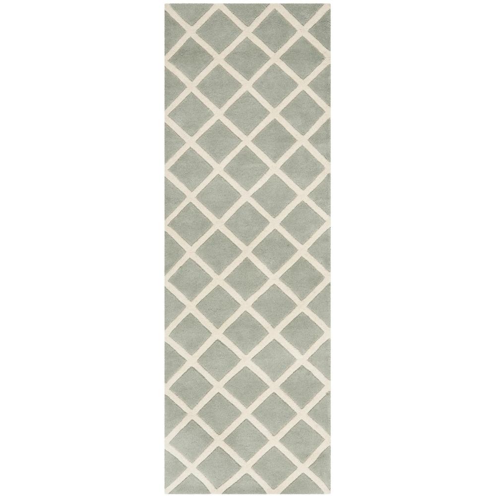CHATHAM, GREY / IVORY, 2'-3" X 9', Area Rug, CHT718E-29