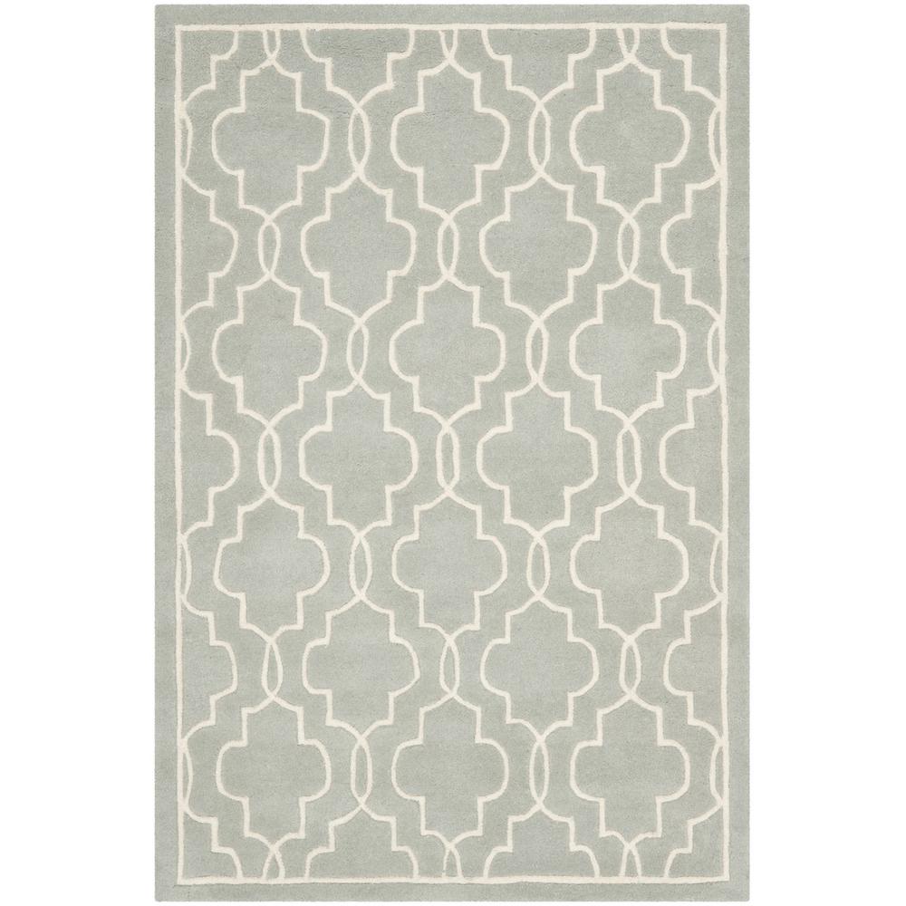 CHATHAM, GREY / IVORY, 5' X 8', Area Rug, CHT723E-5