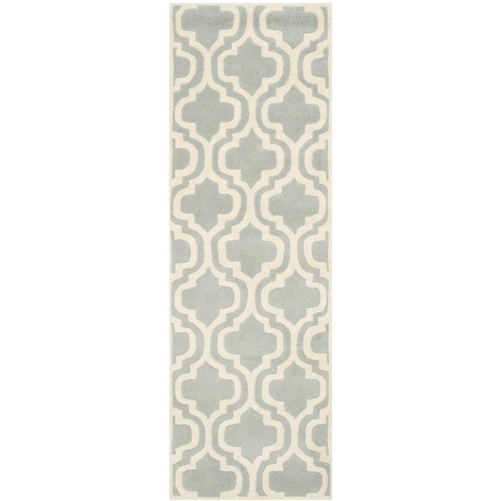 CHATHAM, GREY / IVORY, 2'-3" X 7', Area Rug, CHT727E-27