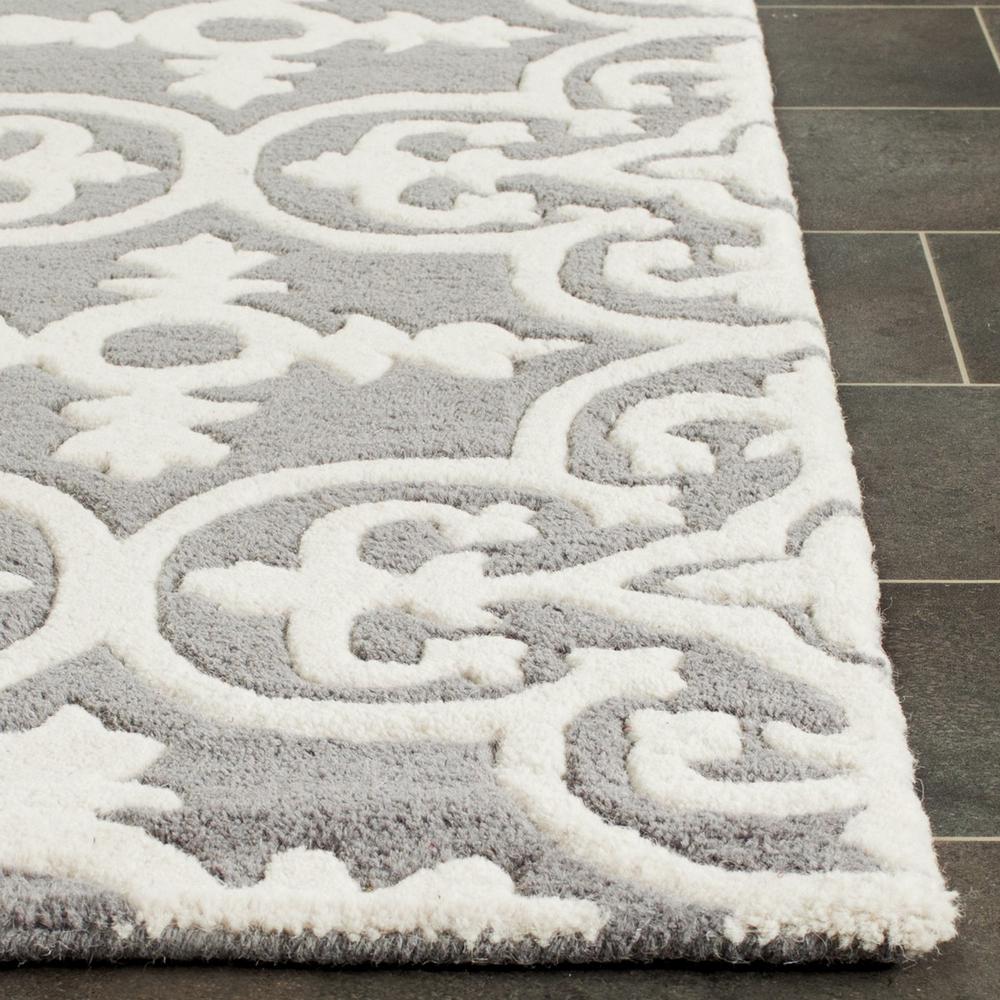 CHATHAM, DARK GREY / IVORY, 8' X 10', Area Rug, CHT729D-8