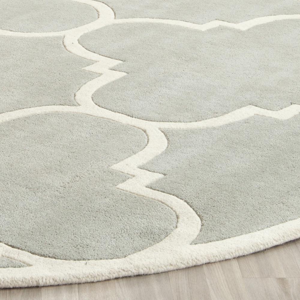 CHATHAM, GREY / IVORY, 9' X 9' Round, Area Rug, CHT730E-9R